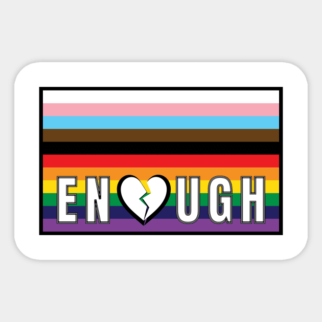 Enough Colorado Orlando Dayton Strong Sticker by Little Duck Designs